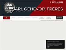 Tablet Screenshot of genevoixfreres.com